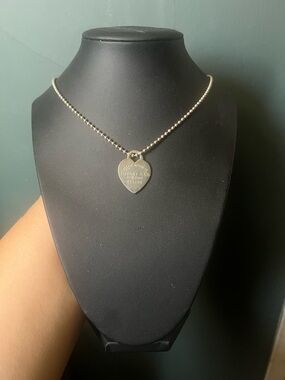 Vintage Tiffany & Co. Heart Tag Chain Necklace